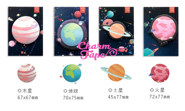 Planets - Sticky Post It Memo Note Pad 30 sheets ss547