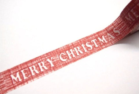 SALE Red Merry Christmas Washi Tape 15mm x 10m WT235