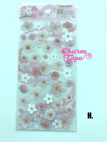 Pink Sakura Flower stickers by Mindwave 1 Sheets