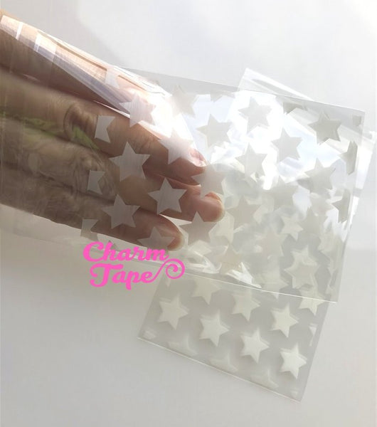 20/50/100 bags White Stars Cello Bags // Poly Bags // Simple bags // Party Thank You Bags 7x10 cm CB74