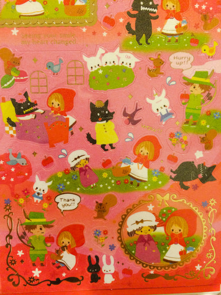 Little red riding hood Sticker 1 Sheets by Kamio SS285 - CharmTape - 2