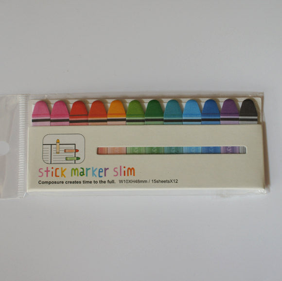 Crayon Sticky Post It Memo Note Pad 180 sheets SS303