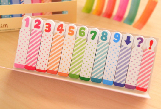 Number Sticky Post It Memo Note Pad 180 sheets SS308