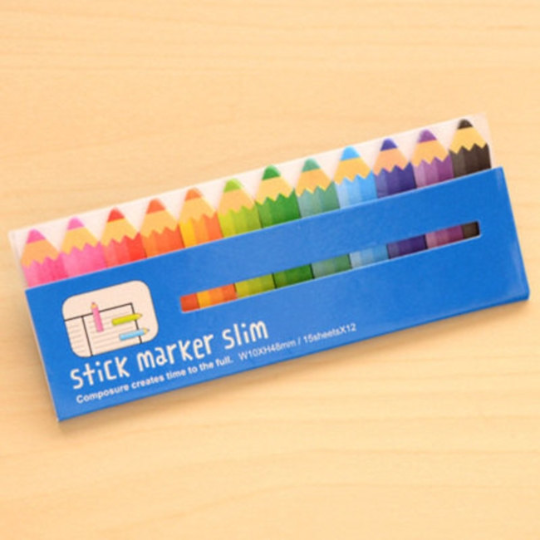 Coloring Pencils Sticky Post It Memo Note Pad 180 sheets SS309