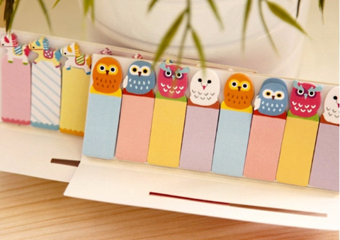 Owl Sticky Post It Memo Note Pad 120 sheets SS319