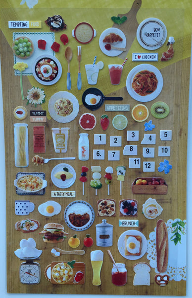 Tempting Food Deco stickers - Suatelier 1 Sheets SS1033