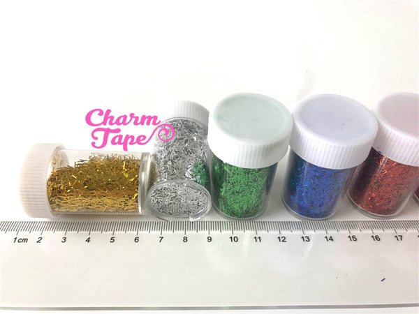 Loose Tinsel glitters, bottle UV resin, nail gel, acrylic nail, nail polish glitter No hole Metallic Embellishment Costume Craft