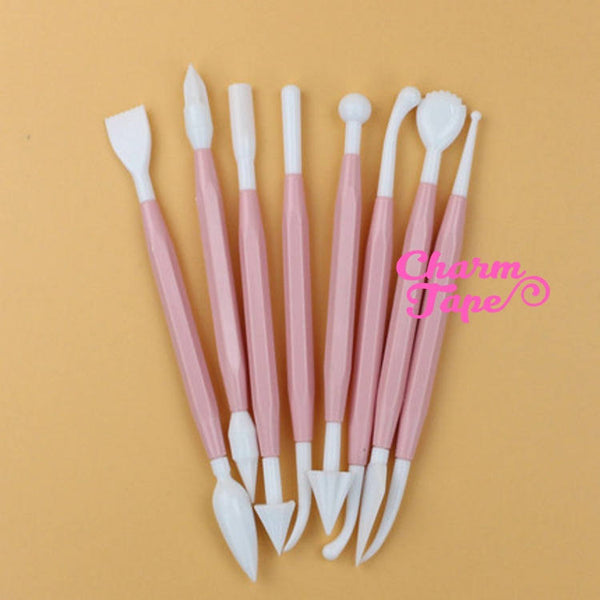 Clay Modeling Tools for Cake Decorating, Fondant or Sugar Crafts, Set of 8