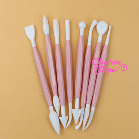 Clay Modeling Tools for Cake Decorating, Fondant or Sugar Crafts, Set of 8