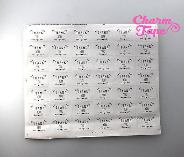 105/210ct "Thank you" Paper Stickers For Gift Packing Packaging GS023