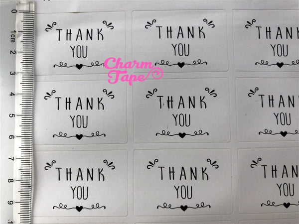 105/210ct "Thank you" Paper Stickers For Gift Packing Packaging GS023