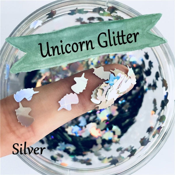 Unicorn Loose glitters 8mm UV resin / Laser / Holographic / Solvent Resistant / Slime Art / Nail Art / Resin Jewelry