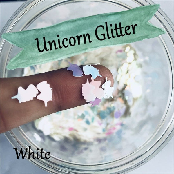 Unicorn Loose glitters 8mm UV resin / Laser / Holographic / Solvent Resistant / Slime Art / Nail Art / Resin Jewelry