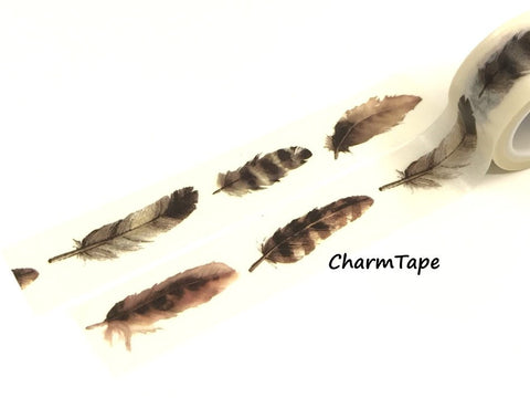 Bird Feathers Washi Tape Roll (20mm x 5m) WT956