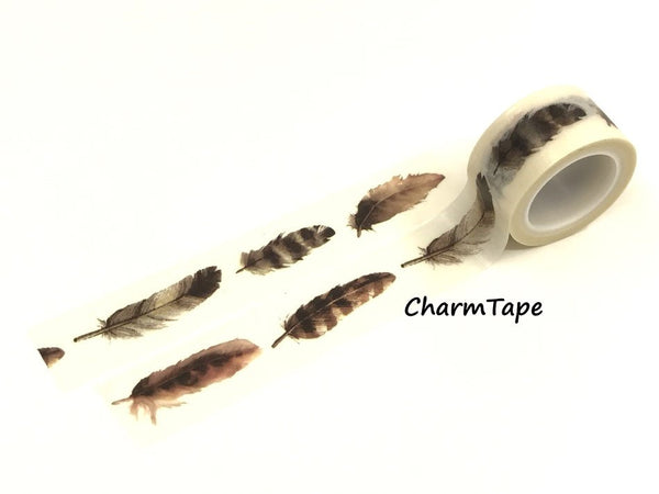 Bird Feathers Washi Tape Roll (20mm x 5m) WT956